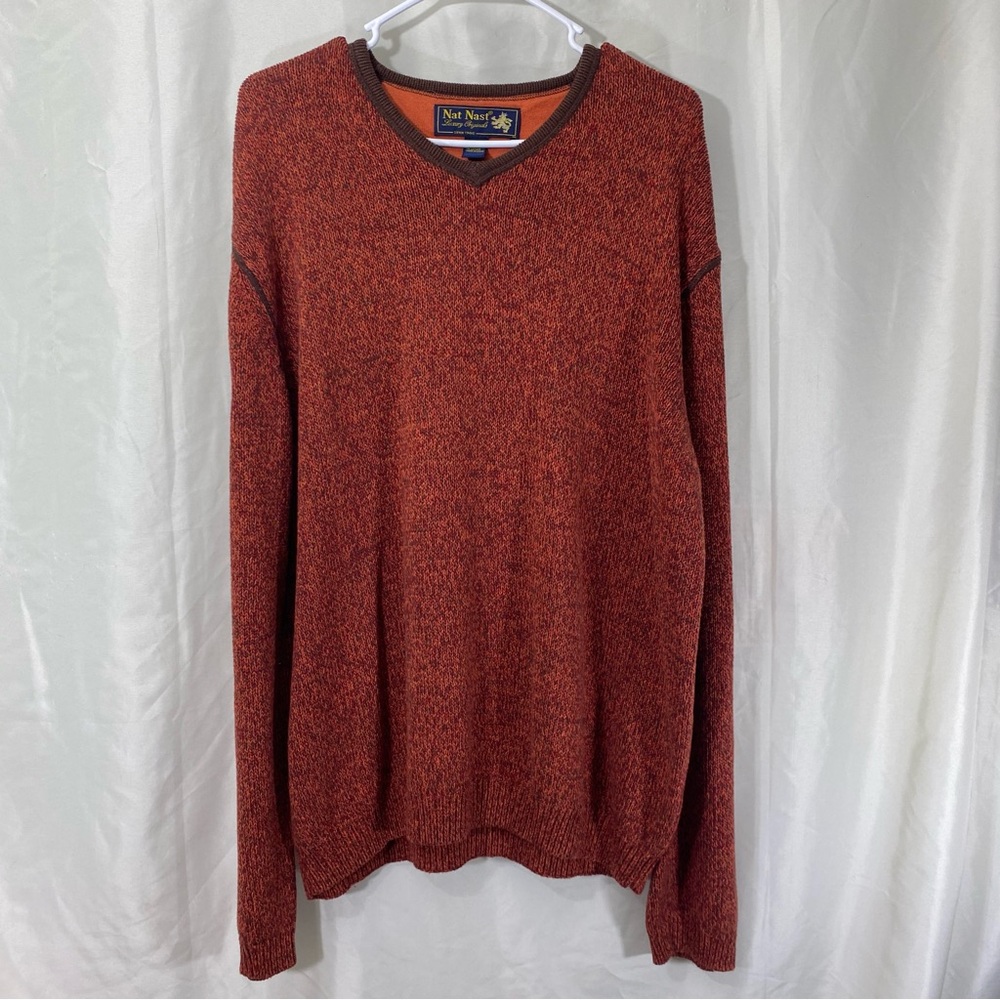 Nat Nast Brown V-Neck Sweater